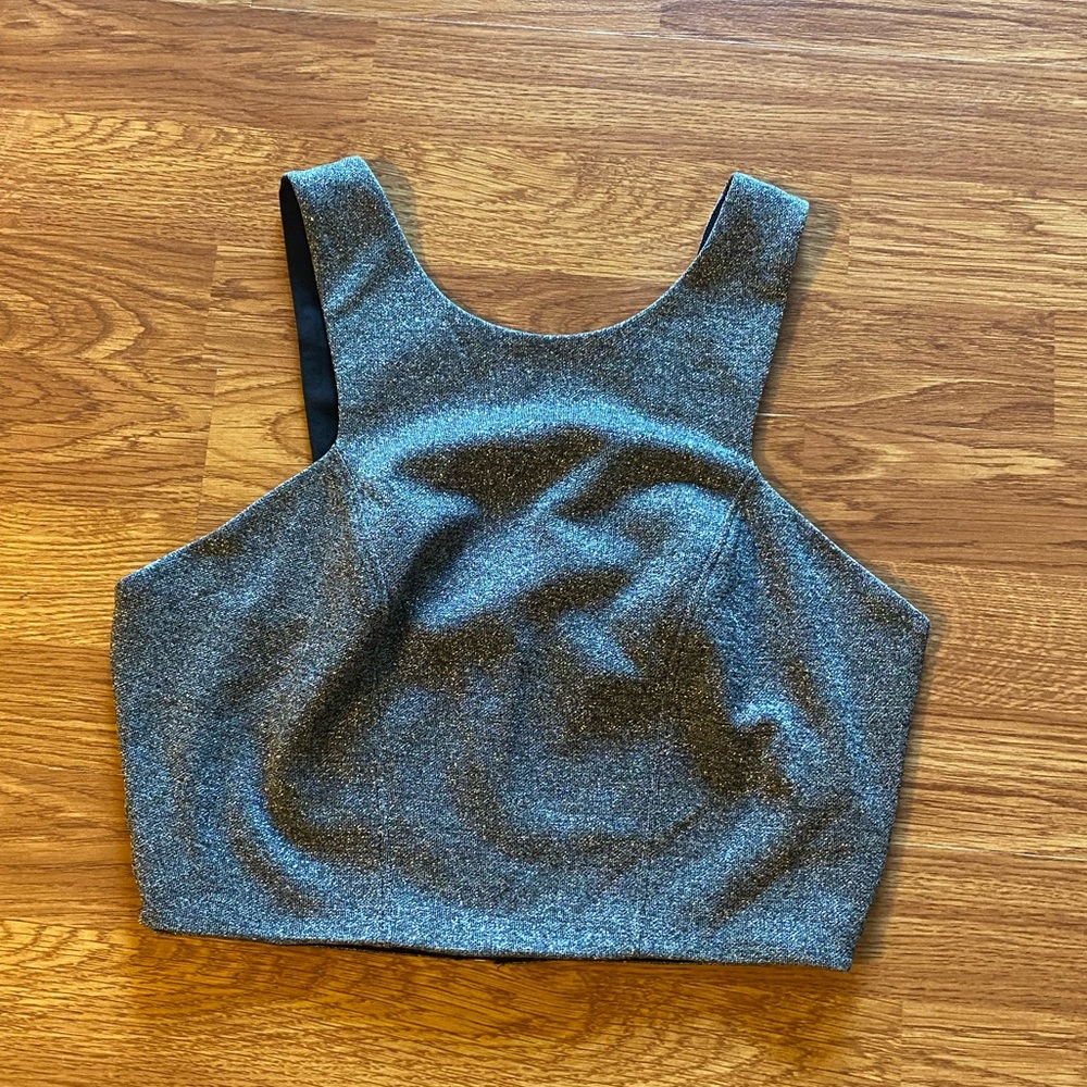 Top shop crop top blouse size 6